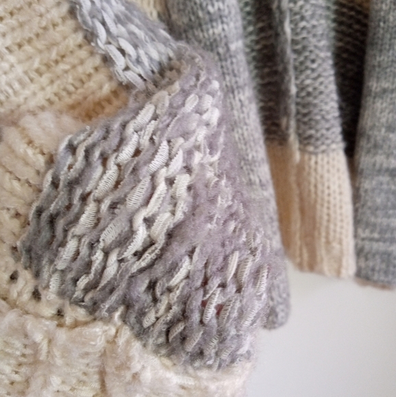 Skies are Blue drop shoulder open cardigan with patch pockets women's size M - Picture 3 of 9